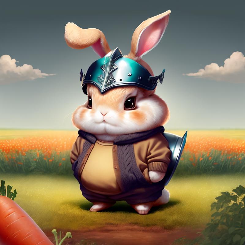 00019-1337219741general_rev_1.2.2cut3cl0th3s rabbit wearing a viking helmet and grey sweatpants and a tan wooly jumper in a field of carrots.png